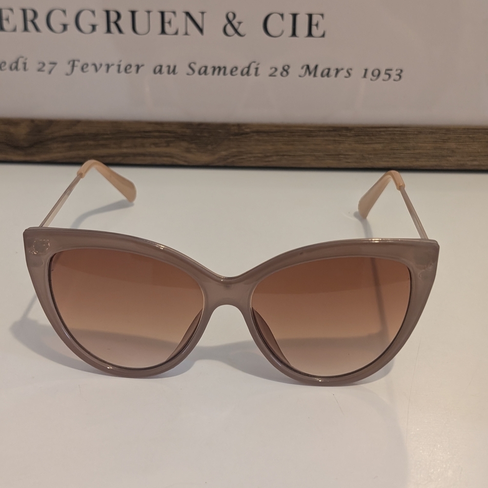 Anthropologie Cat Eye Sunglasses - Taupe/Gold